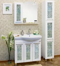 Мебель для ванной Sanflor Валлетта 80 зеркальный узор L