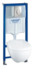 Комплект Grohe Solido 37452000 подвесной унитаз + инсталляция + кнопка