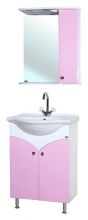 Мебель для ванной Bellezza Софи 60 белая с розовым