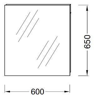 Зеркало Jacob Delafon Ola EB1080-RU 60 см