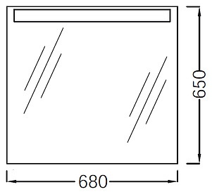 Зеркало Jacob Delafon Presquile EB1108-NF 68 см