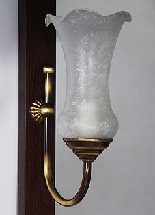 Зеркало ASB-Mebel Флоренция Квадро 80 бук тироль со светильниками