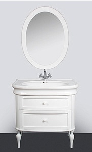 Зеркало Tiffany World Palermo bianco puro