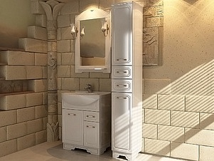 Мебель для ванной ASB-Mebel Астра нсв декор 65 белая