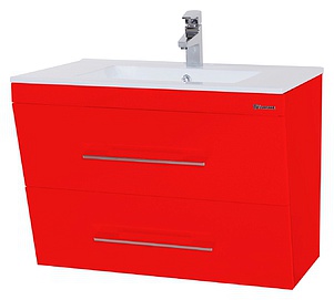 Мебель для ванной Bellezza Берта подвесная 60 красная