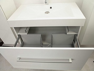 Мебель для ванной Акватон Мадрид 80 белая с ящиком