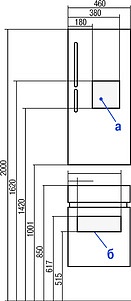 Мебель для ванной Акватон Эклипс М светлый эбони L