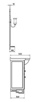 Мебель для ванной ASB-Mebel Астра нсв декор 85 белая