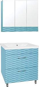 Мебель для ванной Style Line Ассоль 80 Люкс Plus наполная, аквамарин