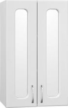 Шкаф Style Line Эко Стандарт 48 с зеркальными вставками, белый