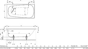 Стальная ванна Bette Form 3710 PLUS, AR