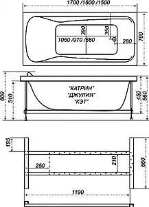 Акриловая ванна Triton Кэт