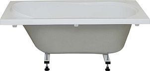 Акриловая ванна Bas Лима стандарт 130 см на ножках