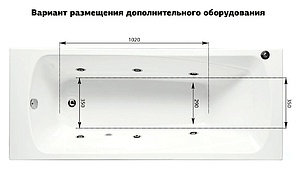 Акриловая ванна Aquanet Roma 170х70