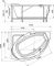 Акриловая ванна Радомир Фиеста левая