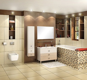 Мебель для ванной Акватон Стамбул 105 сосна ларедо