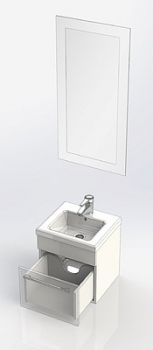 Мебель для ванной Aquanet Нота 40 лайт белая