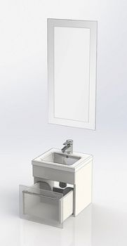 Мебель для ванной Aquanet Нота 40 лайт белая