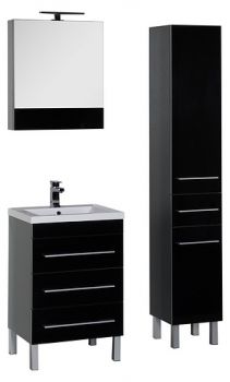 Мебель для ванной Aquanet Верона 58 черная