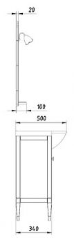 Мебель для ванной ASB-Mebel Модена 105 белая с серебряной патиной