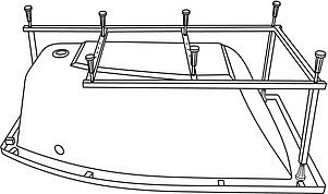 Акриловая ванна Excellent Magnus 160x95 левая