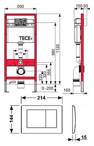 Комплект TECE K400321WC 5 в 1