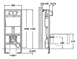 Комплект  Система инсталляции для унитазов Roca DUPLO WC 89009000K + Кнопка смыва Roca PL1 Dual хром + Крышка-сиденье Roca Mateo ZRU9302822 с микролиф