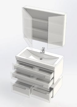 Мебель для ванной Aquanet Нота 90 белая