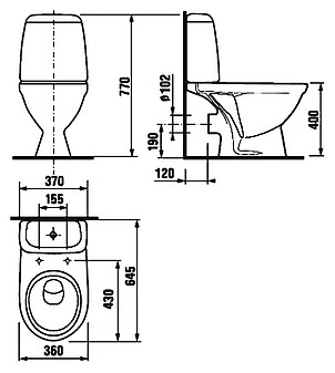 Унитаз-компакт Jika Baltic 2428.6