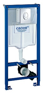 Комплект  Система инсталляции для унитазов Grohe Rapid SL 38721001 3 в 1 с кнопкой смыва + Крышка-сиденье Roca Meridian 8012AC004 с микролифтом + Чаша