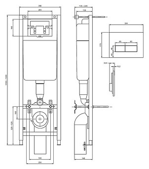 Комплект Чаша для унитаза подвесного Roca Mateo 7346200000 + Инсталляция Ideal Standard W3710AA 4 в 1 + Крышка-сиденье с микролифтом