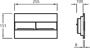 Комплект Jacob Delafon Presquile E5504-NF-M9 (E5504-NF+E4316-CP+E4440-00)