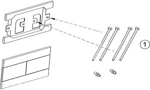 Комплект Jacob Delafon Presquile E5504-NF-M9 (E5504-NF+E4316-CP+E4440-00)