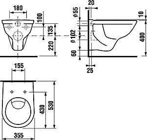 Унитаз подвесной Jika Lyra 2137.0 DINO