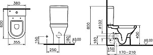 Унитаз-компакт VitrA S50 5427B003 с функцией биде