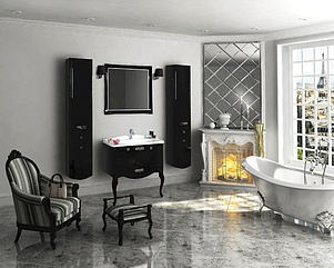 Мебель для ванной Акватон Венеция 90 черная