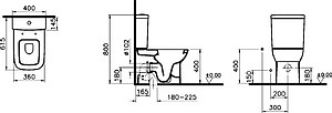 Унитаз-компакт VitrA S20 9800B003-7204