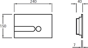 Комплект Jacob Delafon Presquile E5504-NF-M10 (E5504-NF+E4326-CP+E4440-00)