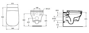 Унитаз подвесной Ideal Standard Active T319501