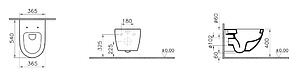 Унитаз подвесной VitrA Sento 4448B003-0075