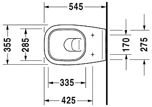 Унитаз подвесной Duravit D-Code 25350900002