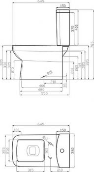 Унитаз-компакт Sturm Plato SW-PL19084-CR