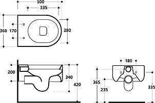 Унитаз подвесной Kerasan Flo 311501