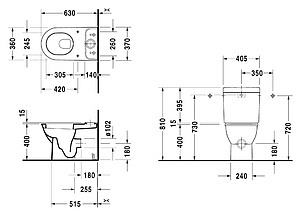 Унитаз-компакт Duravit Darling New 2138090000