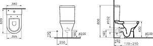 Унитаз-компакт VitrA S50 9798B003