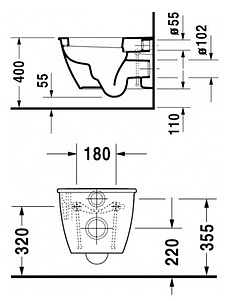 Унитаз подвесной Duravit Darling New 2545090000