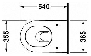 Унитаз подвесной Duravit Darling New 2545090000