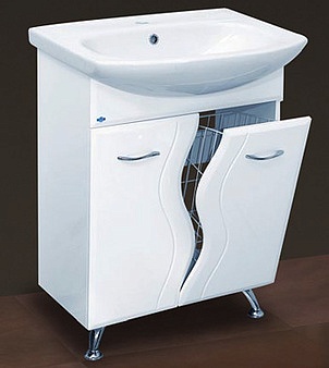 Мебель для ванной Misty Лагуна 65 с бельевой корзиной