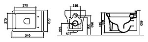 Унитаз подвесной Disegno Ceramica Neo NE00500001