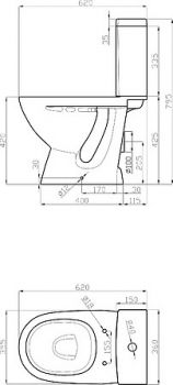 Унитаз-компакт Sturm Swash SW-SH21084-CR